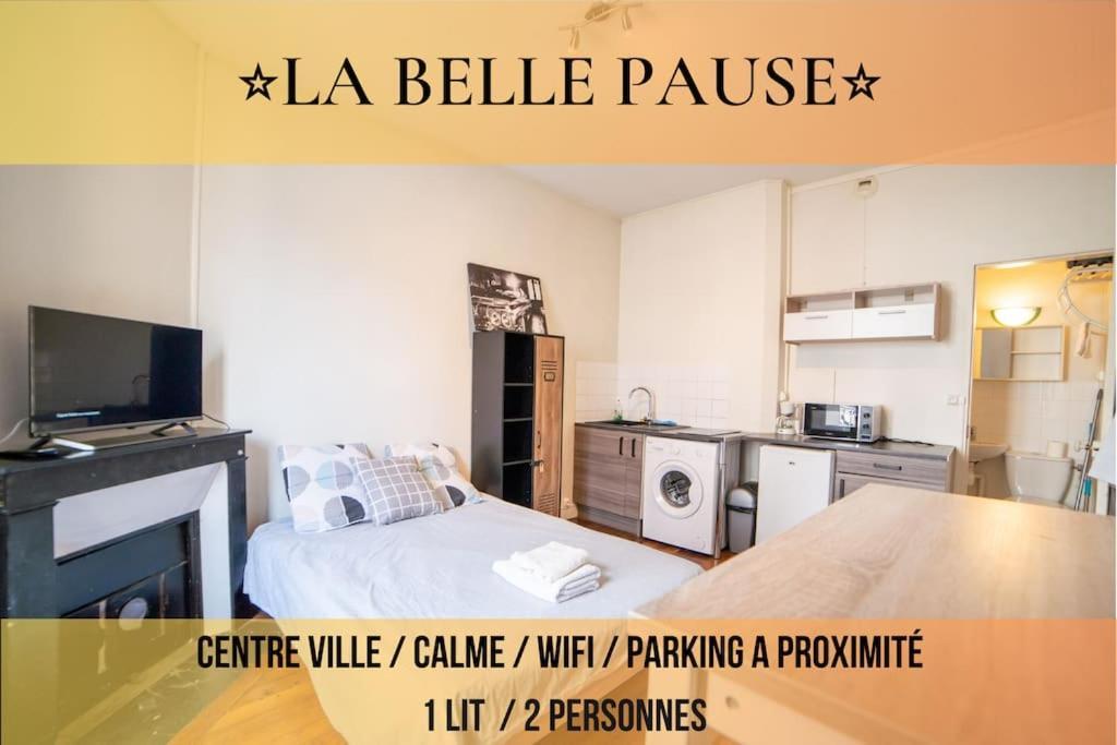 La Belle Pause - Studio Auxerre Proche Parking Екстер'єр фото